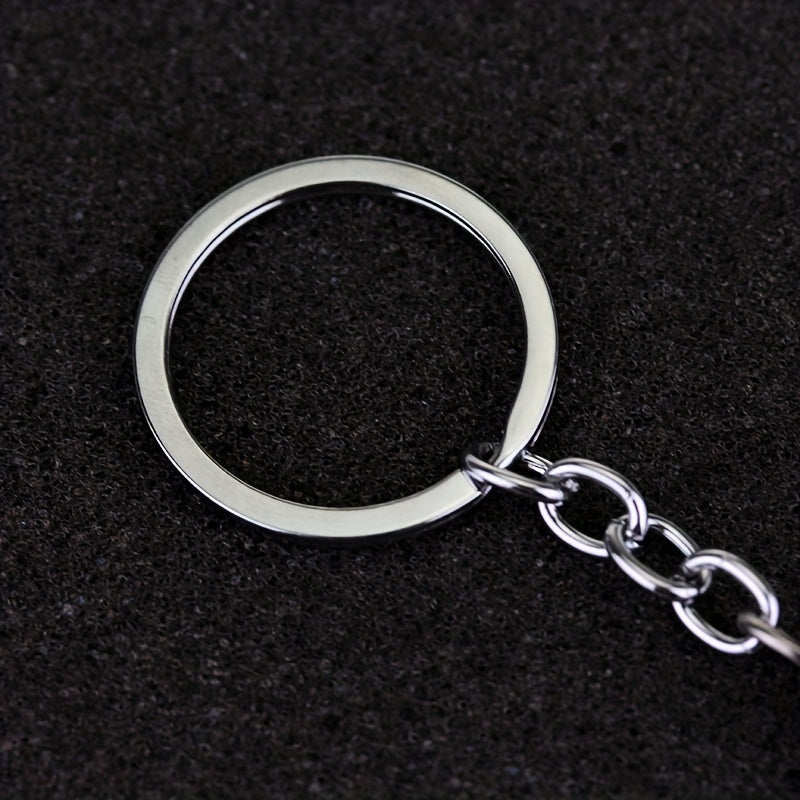Dragon Alloy Keychain Red Inscription Men