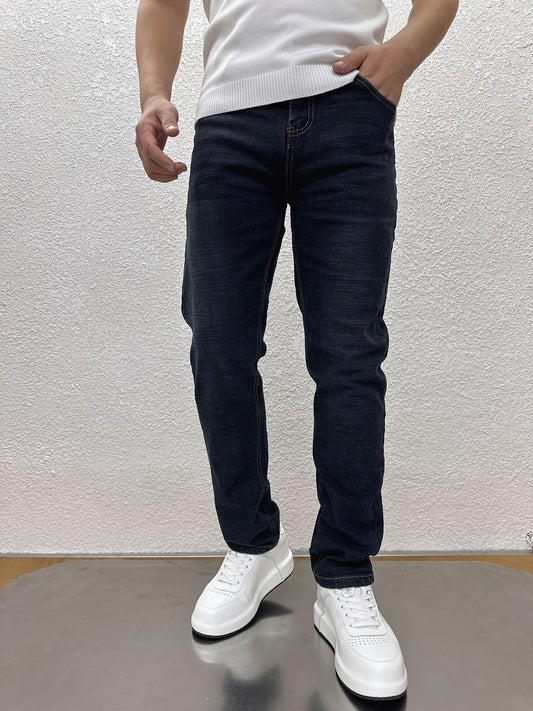 Men's Straight Stretch Jeans Casual
