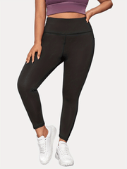  Contrast Mesh High Rise Leggings with Pockets