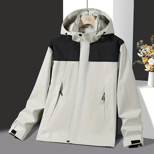 Men's Lightweight Waterproof Windbreaker Jacket Regular Fit Coat