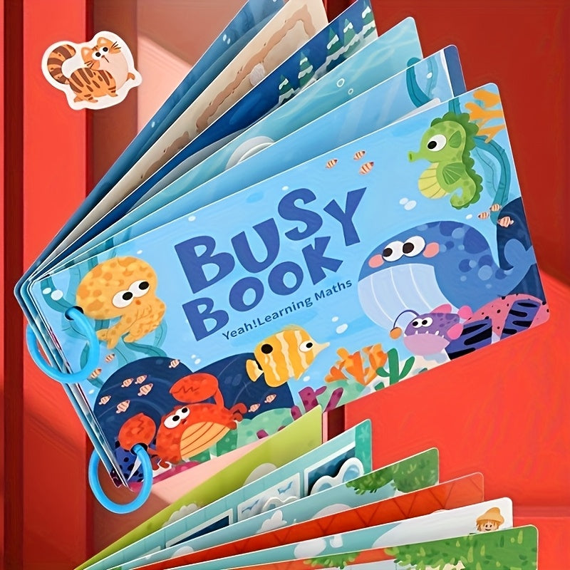 Children's Quiet Book Hook and Loop Puzzle Painting Activity Gift Idea