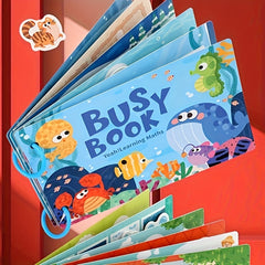 Children's Quiet Book Hook and Loop Puzzle Painting Activity Gift Idea