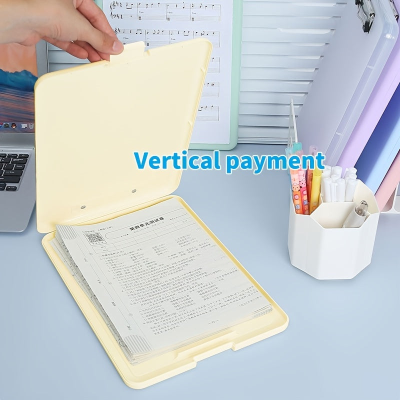 2pcs A4 Storage Box Clip Stationery Paper Storage Device