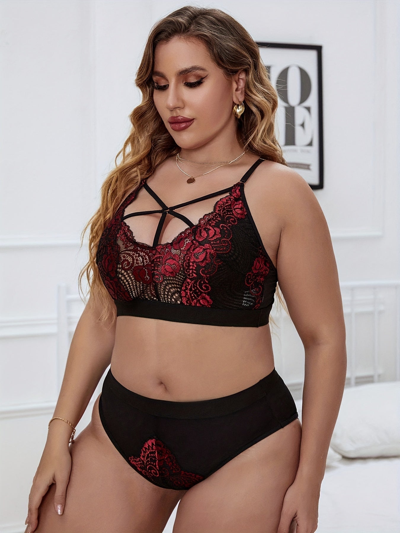  Sexy Lace Bra & Underwear Set