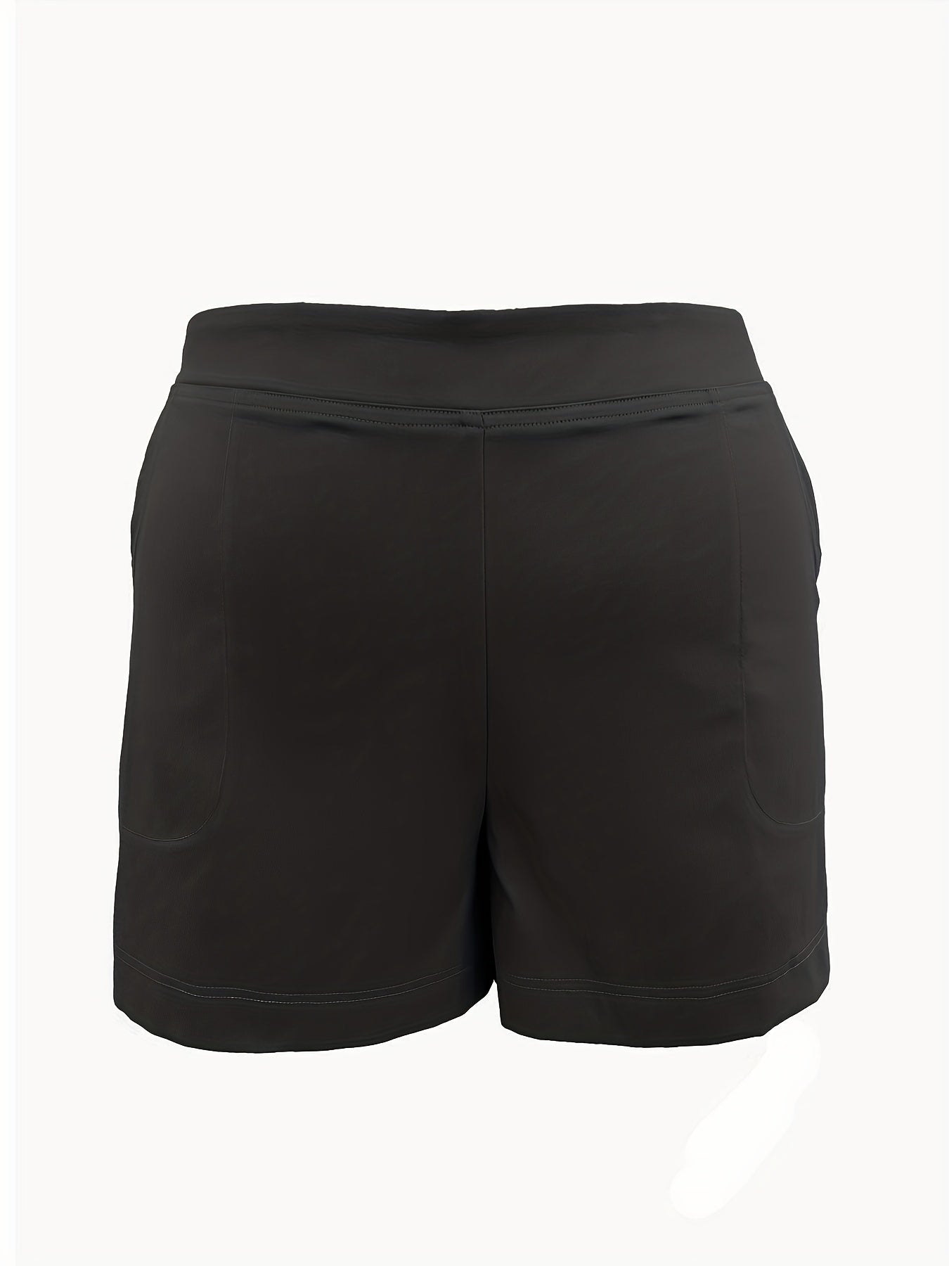  Solid Split Shorts w/ Pockets