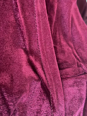  Solid Velvet Sleepwear Robe Long Sleeve