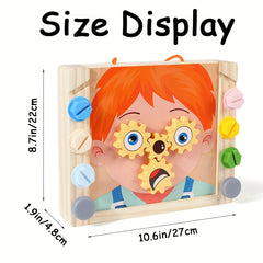 Kids Wooden Toolbox Toy Educational Shape Matching Game