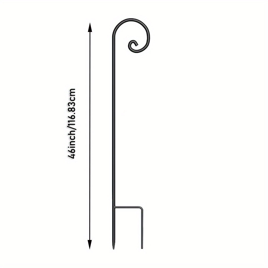 Shepherd Hook Iron Curled Hook For Hanging Bird Feeders Plant Hangers