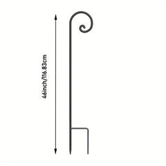 Shepherd Hook Iron Curled Hook For Hanging Bird Feeders Plant Hangers