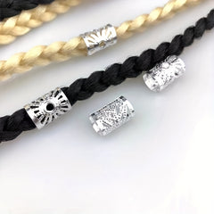 30pcs Dreadlocks Rings Hair Beads Accessories Adjustable Golden Silvery Colorful