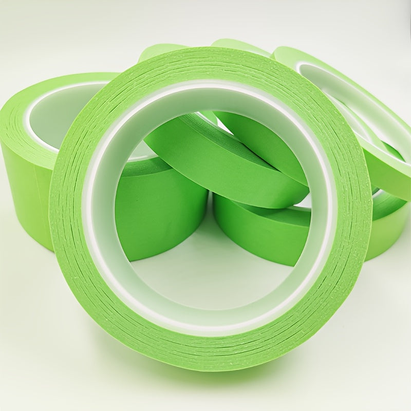 Green Washi Writable Tape 10-50mm 100 Feet Long Masking Paper Plastic Core