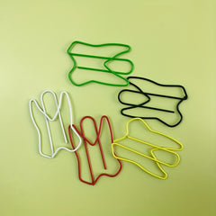24pc Colorful Teeth Paperclip Set Office Supplies