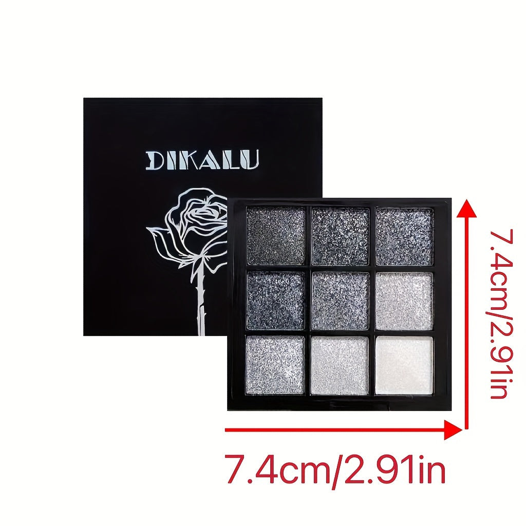 Rose 9 Eyeshadow Palette Matte & Shimmer Finishes Smoky Eye Makeup