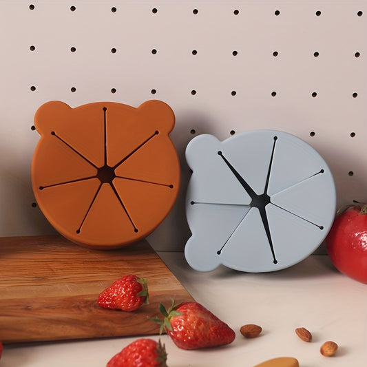 Silicone Cartoon Bear Food Bowl for Babies