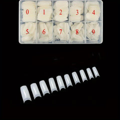 French Nail Tips 500 Pcs Half Cover False Nails