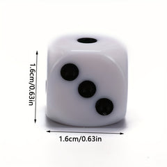 5pcs 16mm Drinking Dice Acrylic Round Corner for Party