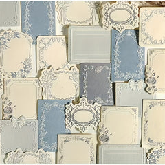 Lace Embossed Cow Paper Notes Floral Bow Scrapbooking Journaling Craft