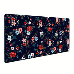 Flower Gaming Mousepad Desk Mat Large 60 X 35 Non Slip Rubber Base