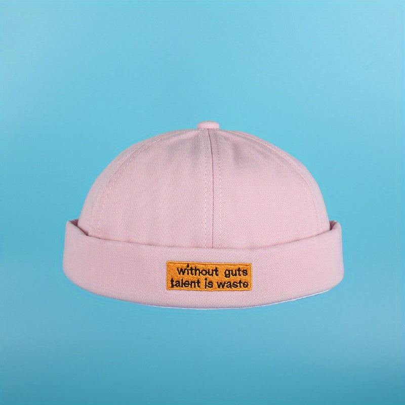 Cotton Vintage Ruffle Beanie Brimless Spring Summer Men Women