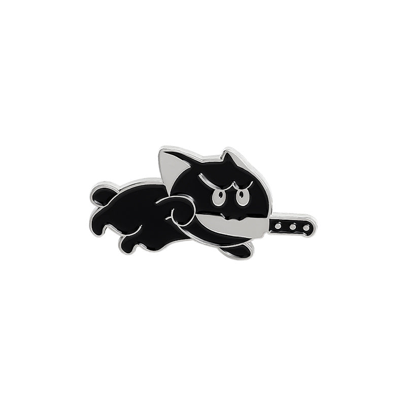 Mens Punk Cats Enamel Pins Brooches Lapel Badges Pin Jewelry