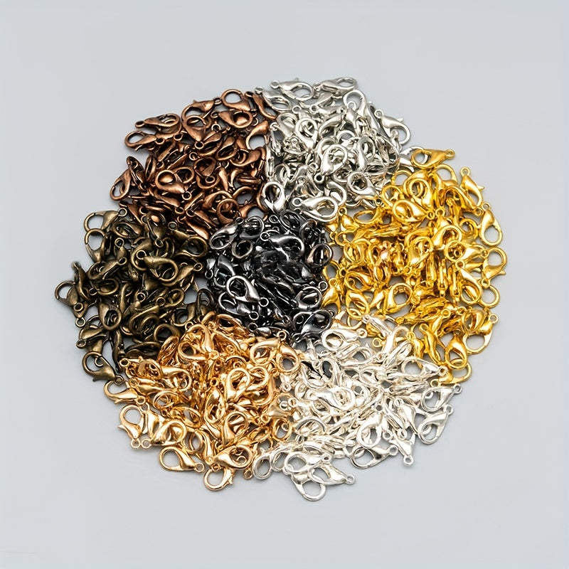 30pcs 12 6mm Alloy Lobster Clasps DIY Hooks Chain Closure Accessories