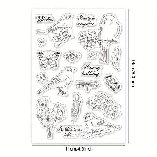 Silicone Clear Stamps for DIY Scrapbooking Cards Making