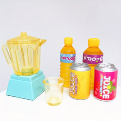 Dollhouse Mini Kitchen Set - Juicer and Beverage Bottle Pocket Model Ornament