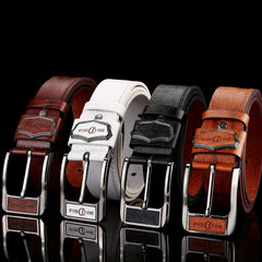 Classic Unisex PU Leather Belt Punk Solid Jeans Pants Belt