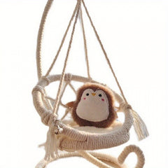BJD Dollhouse Hanging Chair Swing Hammock Set 1:12 Scale