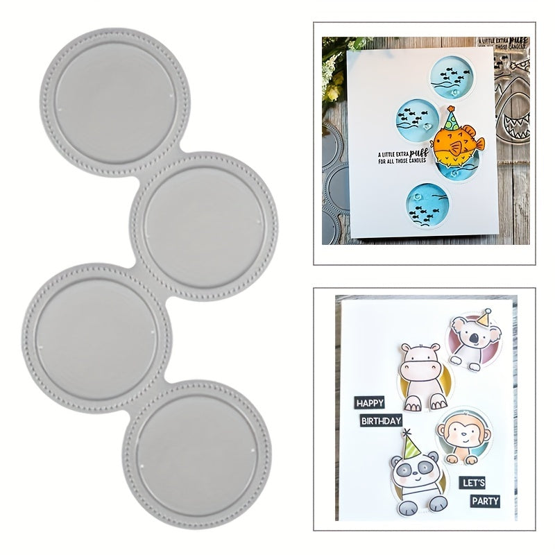 Round Frame Metal Cutting Dies Stencil for Card Making DIY Scrapbooking