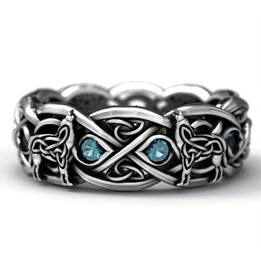 Vintage Wolf Totem Ring for Men