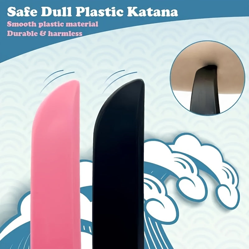Pink Retractable Samurai Sword PVC Katana for Relaxation Role Playing