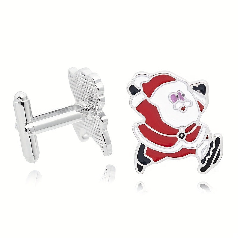 Boy's Christmas Santa Claus Cufflinks - Cuff Nails