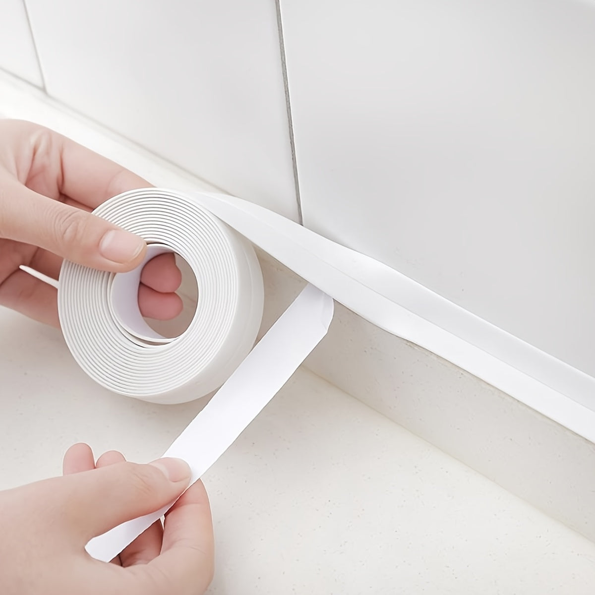 Waterproof Caulk Tape Sealant Strip Kitchen Bathroom Self Adhesive Tub Sealing