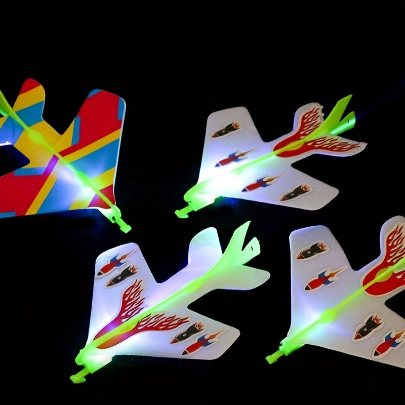 Educational Slingshot Airplane Toy For Kids - Light Plane with Flash