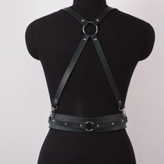  Harness Belt Women Punk PU Leather Waist Belt