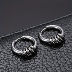 Stainless Steel Spring Clip Earrings Casual Earrings
