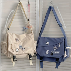 Large Capacity Nylon Messenger Bag for Student