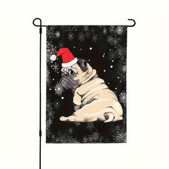 Dinosaur Christmas Flag 30X48X45X72CM Double Sided House Flag