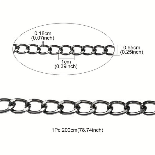 78.74" Aluminum Chain for DIY Jewelry Making