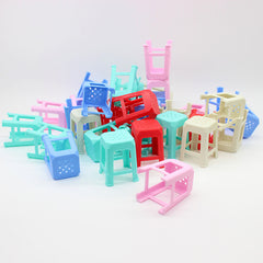 Assorted Color Plastic Chair Models Educational Toy
