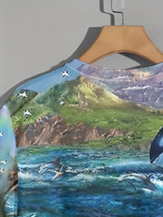Men's Marine Life Graphic T shirt 3D Digital Print Casual Tee
