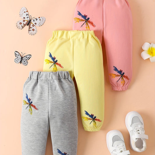 Dragonfly Pattern Long Pants Set