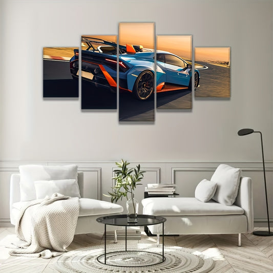 Sports Car Canvas Wall Arts Living Room Decor Modern Racing Car Pictures