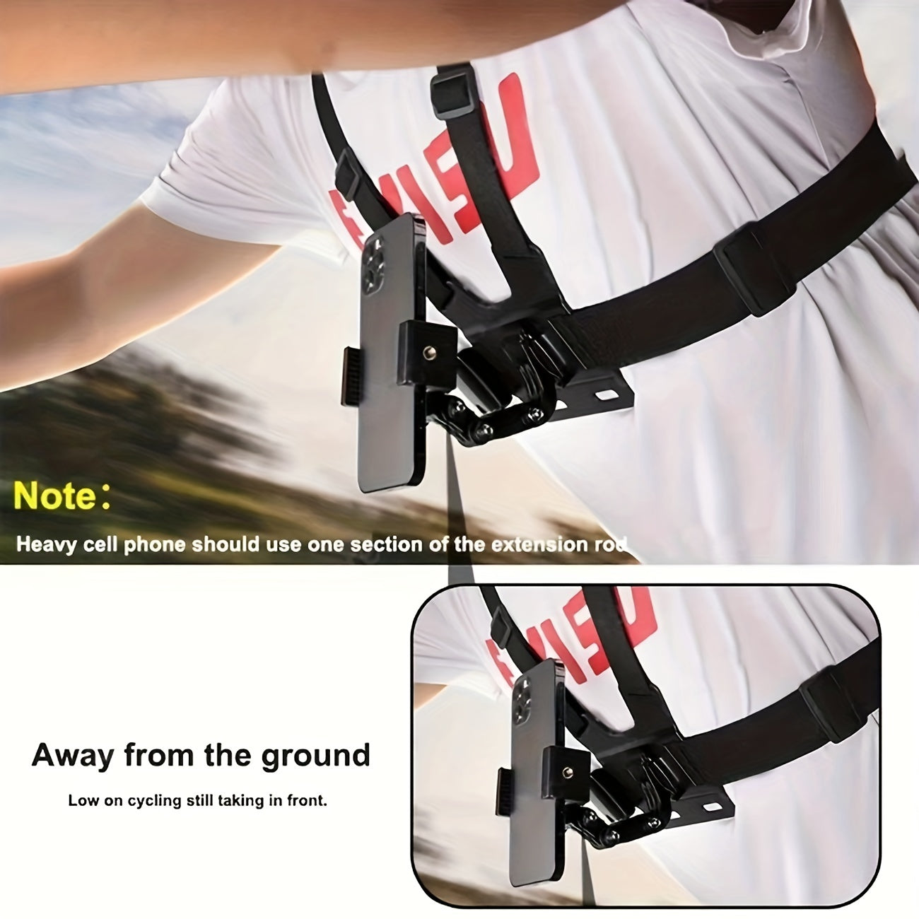 Chest Mount Camera Holder for Outdoor Cycling
