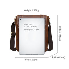 SCHLATUM Men's Leather Shoulder Bag Business Messenger Bags