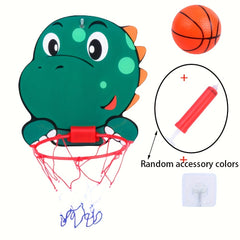 Kids Basketball Hoop Kit Cartoon Animals Basketball Stand Game Toys
