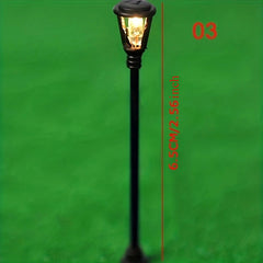 5pcs Model Street Light Building Sand Plate Mould Dollhouse Decoration