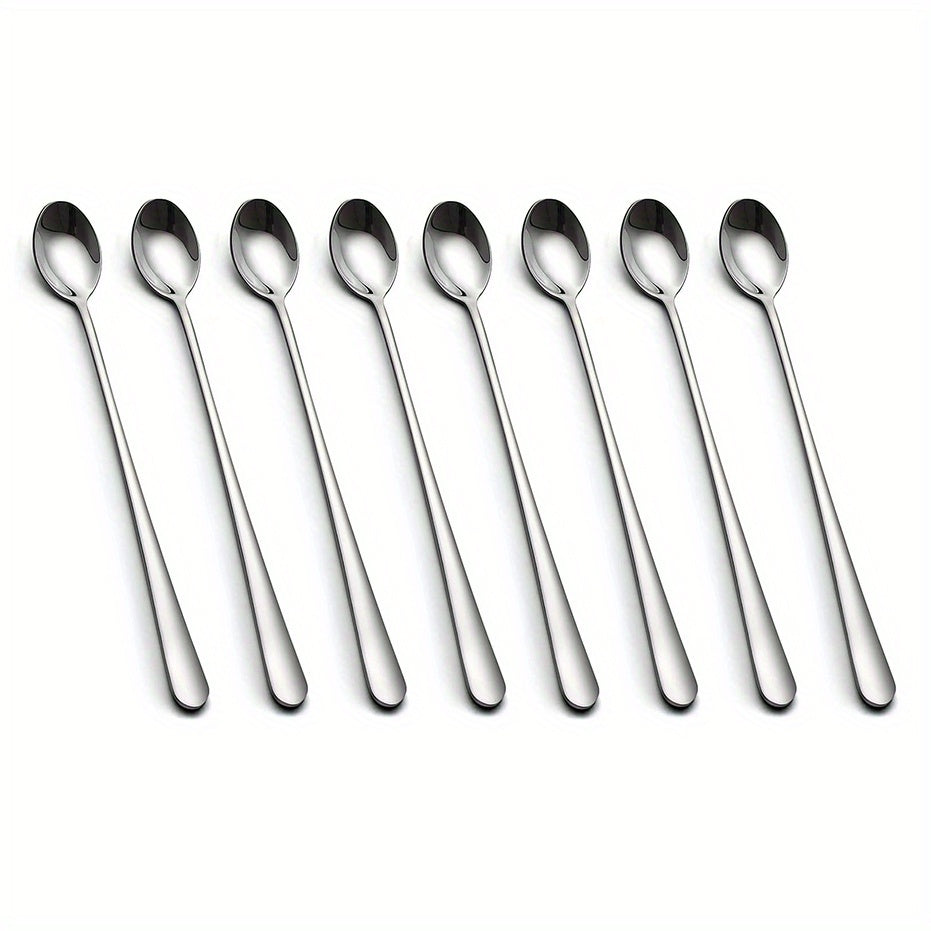 Long Handle Spoon Coffee Stirrers Ice Tea Spoon 18 10 Stainless Steel