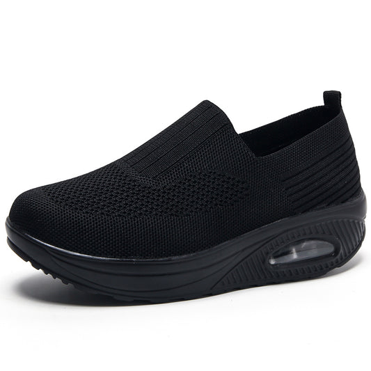 Breathable Slip on Running Sneakers Anti-Slip Air Cushion Casual Shoes